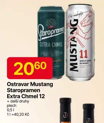 Hruška Ostravar Mustang Staropramen Extra Chmel 12 nabídka