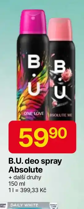 Hruška B.U.deo spray Absolute nabídka