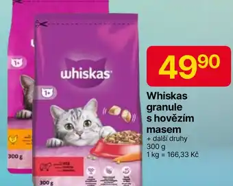 Hruška WHISKAS granule s hovězím masem nabídka