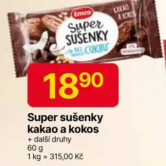 Hruška EMCO Super sušenky kakao a kokos nabídka