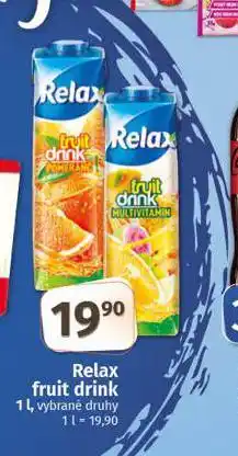 Coop Relax fruit drink nabídka