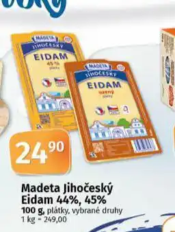 Coop Madeta jihočeský eidam 44%, 45% nabídka