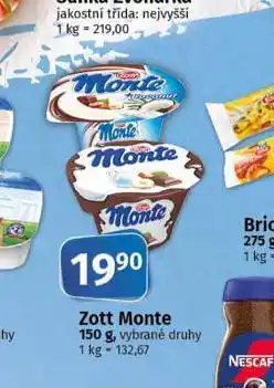 Coop Zott monte nabídka