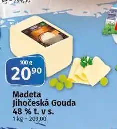 Coop Madeta jihočeská gouda 48% nabídka