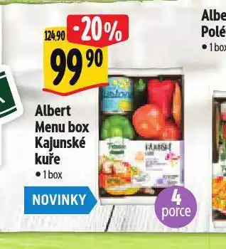 Albert Albert menu box kujanské kuře nabídka