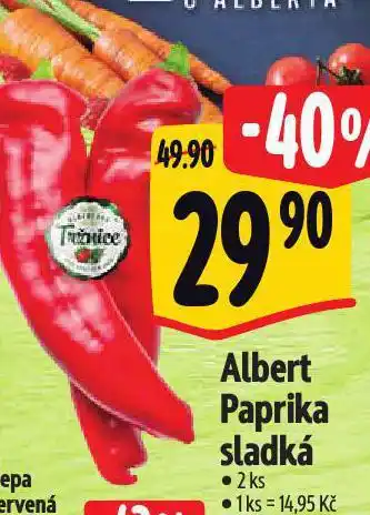 Albert Paprika sladká nabídka