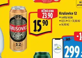 Albert Pivo krušovice 12 královský ležák nabídka