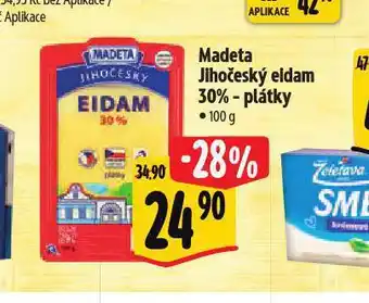 Albert Madeta jihočeský eidam 30% plátky nabídka