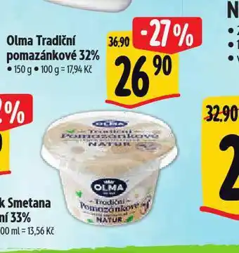 Albert Olma tradiční pomazánkové 32% nabídka