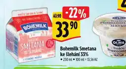 Albert Bohemilk smetana ke šlehání 33% nabídka