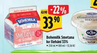 Albert Bohemilk smetana ke šlehání 33% nabídka