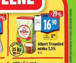 Albert Trvanlivé mléko 3,5% nabídka