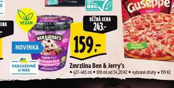 Albert Ben & jerry´s zmrzlina vegan nabídka