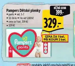 Albert Pampers dětské plenky nabídka