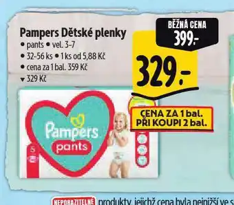 Albert Pampers dětské plenky nabídka