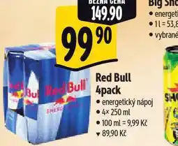 Albert Red bull 4 pack nabídka