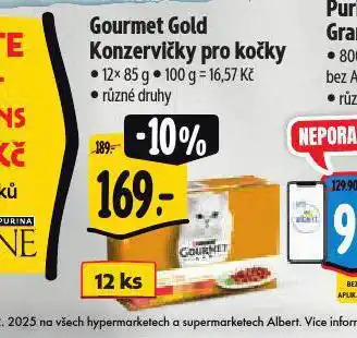 Albert Gourmet gold konzervičky pro kočky nabídka