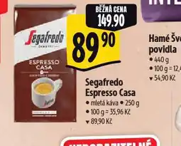 Albert Segafredo espresso casa nabídka