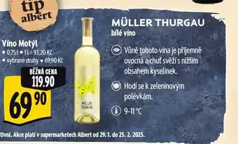 Albert Müller thurgau nabídka