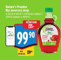 Albert Bio javorový sirup nabídka