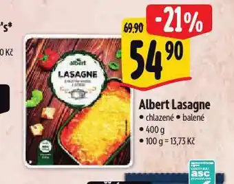 Albert Lasagne nabídka