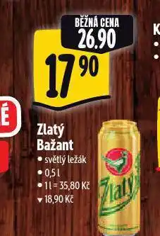 Albert Pivo zlatý bažant nabídka