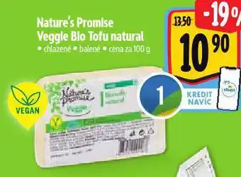 Albert Veggie bio tofu nabídka