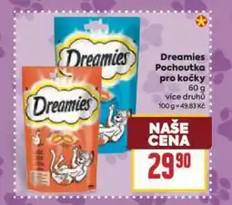 Billa Dreamies pochoutky pro kočky nabídka