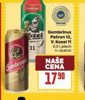 Billa Pivo velkopopovický kozel 11 nabídka