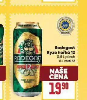 Billa Pivo radegast ryze hořká 12 nabídka