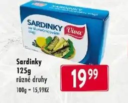 Qanto Sardinky nabídka