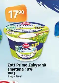 Coop Zott primo zakysaná smetana 18% nabídka