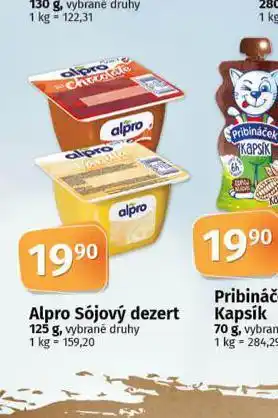 Coop Alpros =ojový dezert nabídka