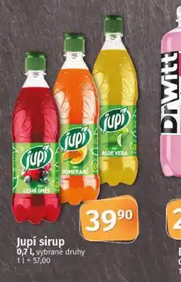 Coop Jupí sirup nabídka