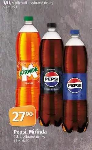 Coop Pepsi, mirinda nabídka