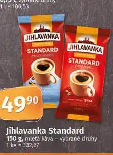 Coop Jihlavanka standard mletá káva nabídka