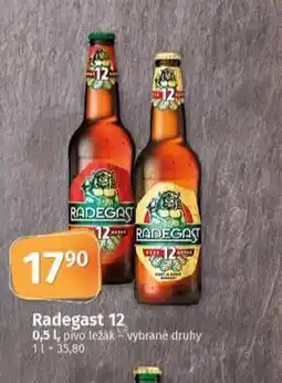 Coop Pivo radegast ryze hořká 12 nabídka