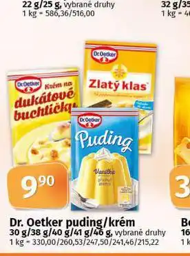 Coop Dr. oetker puding / krém nabídka