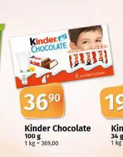 Coop Kinder chocolate nabídka