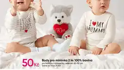 Pepco Body pro miminka 2 ks 100% bavlna nabídka