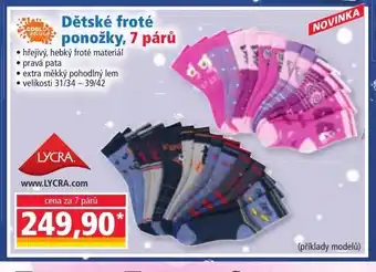 Norma Dětské froté ponožky, 7 párů nabídka