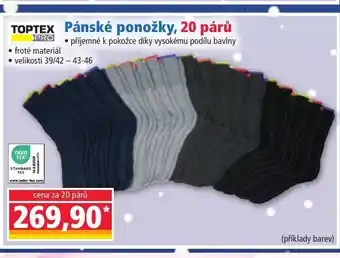 Norma TOPTEX Pánské ponožky, 20 párů nabídka