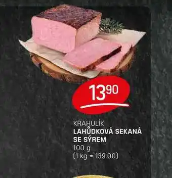 Flop LAHŮDKOVÁ SEKANÁ SE SÝREM 100 g nabídka