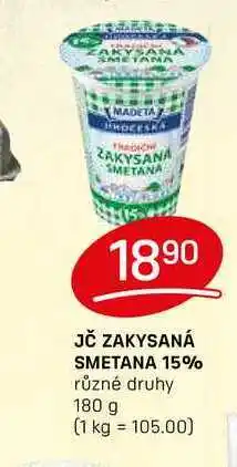 Flop JČ ZAKYSANÁ SMETANA 15% různé druhy 180 g nabídka