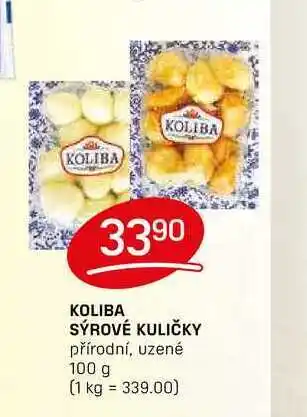 Flop KOLIBA SÝROVÉ KULIČKY přírodní, uzené 100 g nabídka