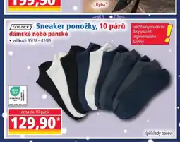 Norma TOPTEX Sneaker ponožky, 10 párů udržitelný materiál dámské nebo pánské nabídka