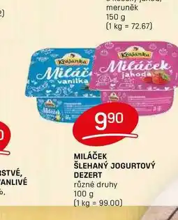 Flop MILÁČEK ŠLEHANÝ JOGURTOVÝ DEZERT různé druhy 100 g nabídka