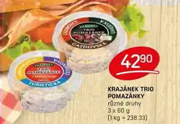 Flop KRAJÁNEK TRIO POMAZÁNKY různé druhy 3 x 60 g nabídka