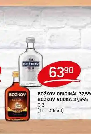 Flop BOŽKOV VODKA 37,5% 0,2l nabídka