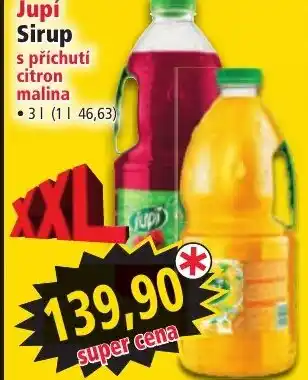 Norma Jupi Sirup s příchutí citron malina nabídka